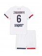 Billige Paris Saint-Germain Illia Zabarnyi #6 Bortedraktsett Barn 2025-26 Kortermet (+ Korte bukser)